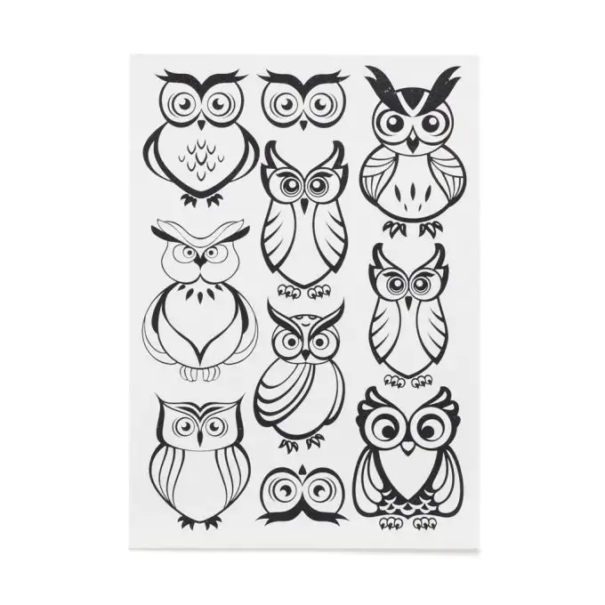 Patches termoadesivi gufo nero