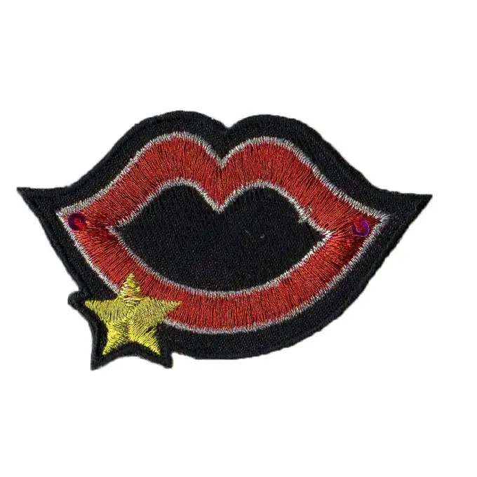 Ecusson rosso bocca e stella