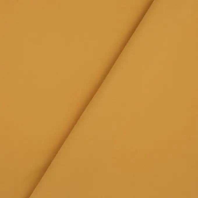 Tessuto satin di cotone giallo senape