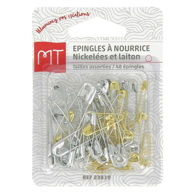 Spille nichelate e ottone assortite