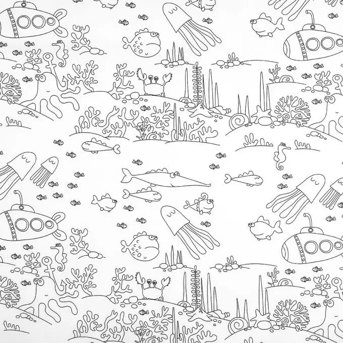 Tessuto popeline cotone sottomarino ecru