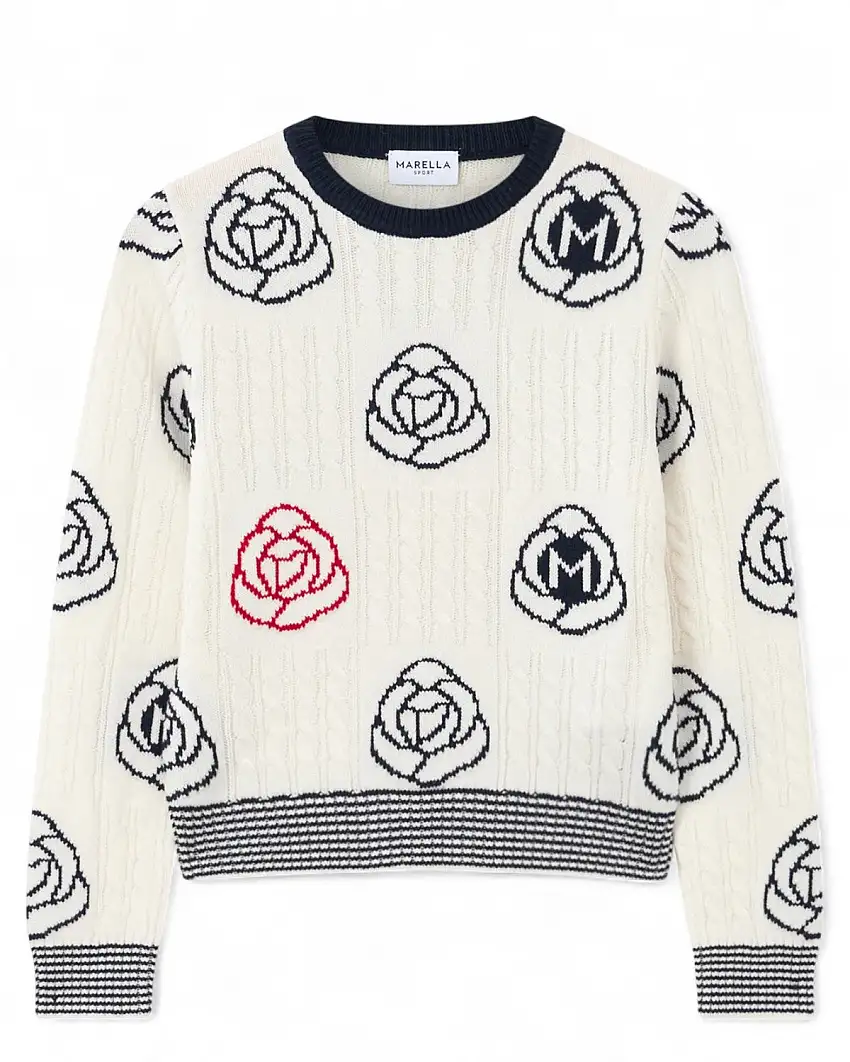 Marella Maglione in lana e cotone con ricami | Vittorio Citro - Dal 1920