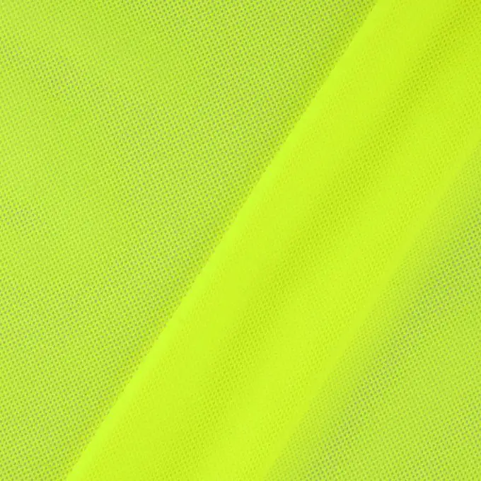 Tessuto impermeabile e antivento giallo fluo