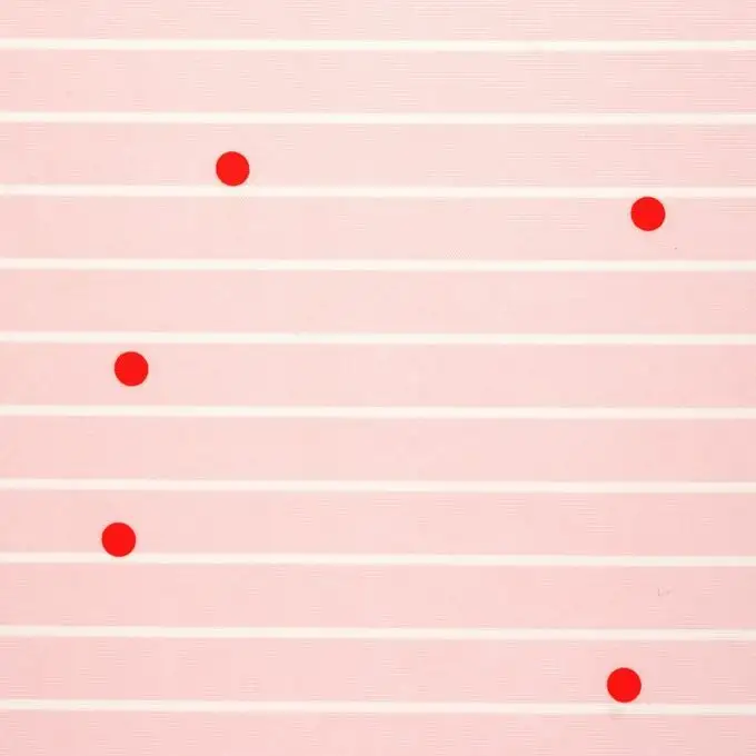 Tela rossa impermeabile anti-uv a pois