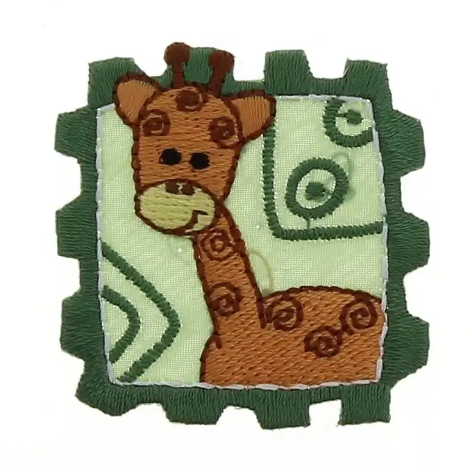 Ecusson termoadesivo timbro giraffa