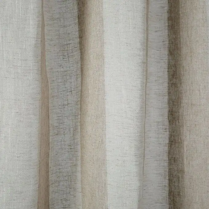 Tessuto velo righe grosse lino Canyon grande larghezza