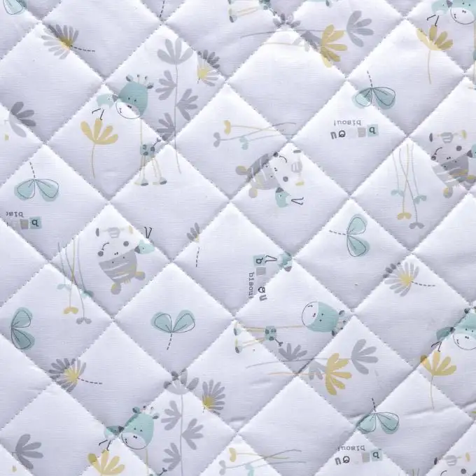 Tessuto trapuntato bisou verde