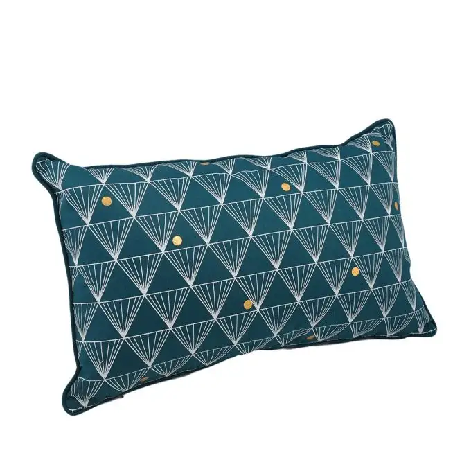 Cuscino triangolare blu anatra