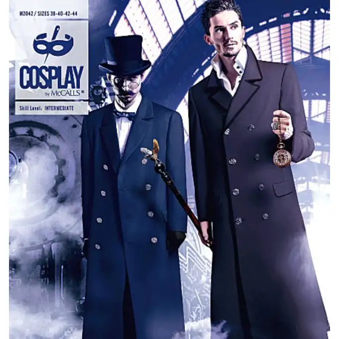 Modello cosplay cappotto