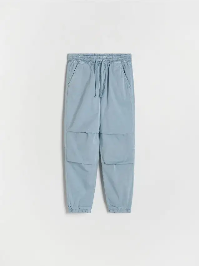 Pantaloni jogger in cotone Colore blu pallido