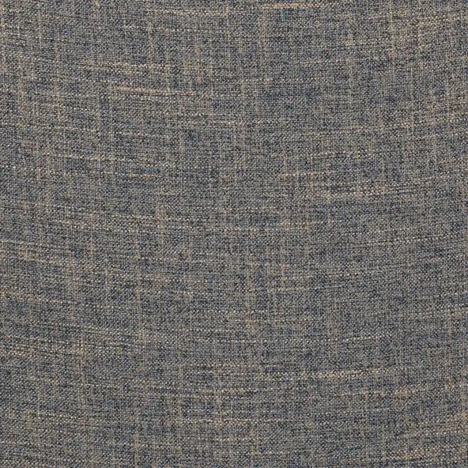 Tessuto polyviscosa trama blu e beige