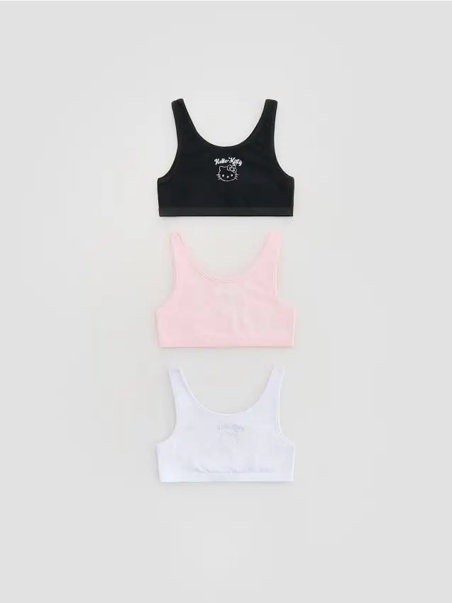 Top lingerie Hello Kitty 3 pack Colore grigio scuro