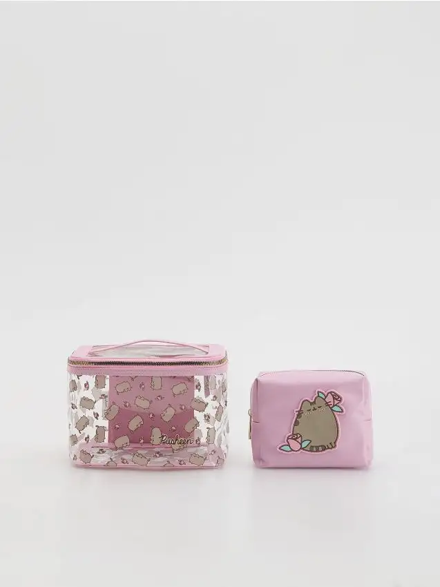 Beauty case Pusheen 2 pack Colore rosa cipria