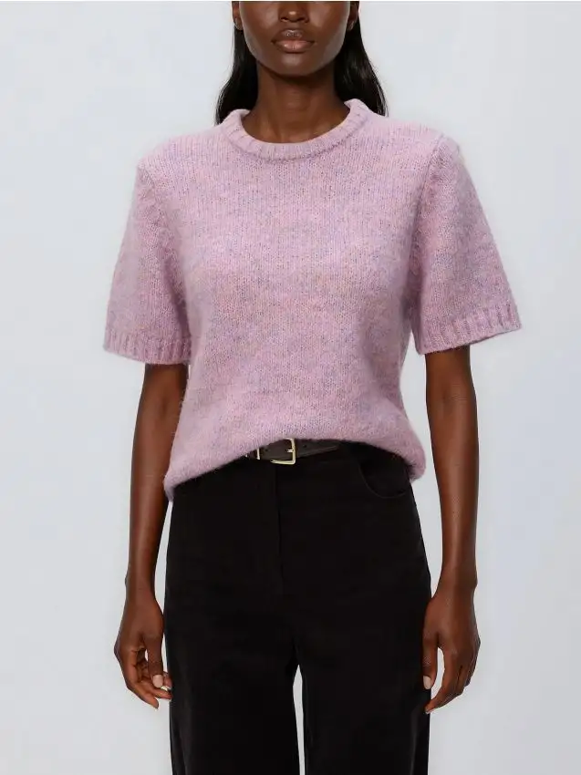 Maglione a maniche corte Colore rosa