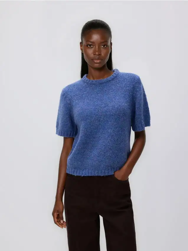 Maglione a maniche corte Colore grey blue