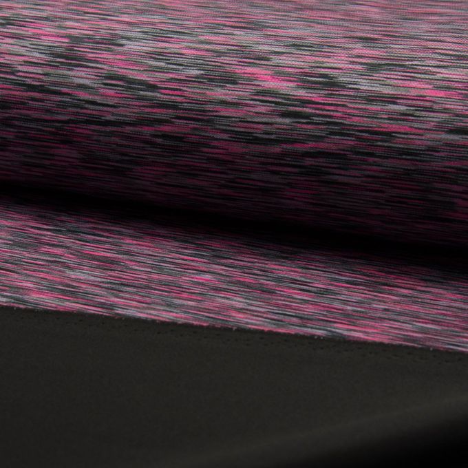 Jersey viscosa melange rosa e grigio