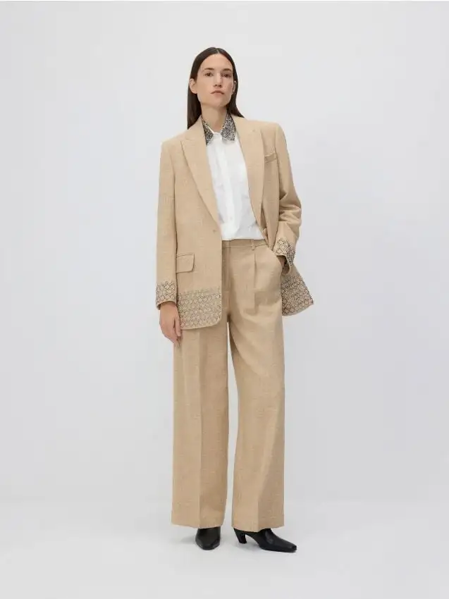 LADIES` TROUSERS Colore grano