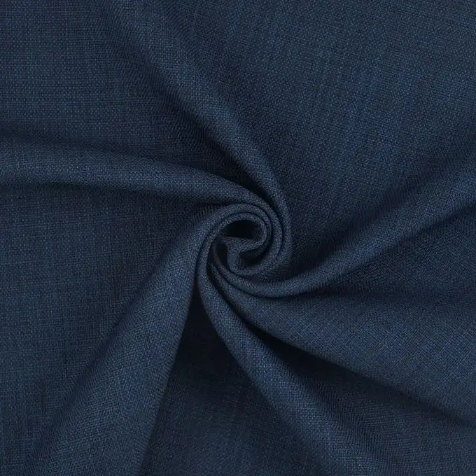 Tessuto tovaglia Linoso grande larghezza blu navy