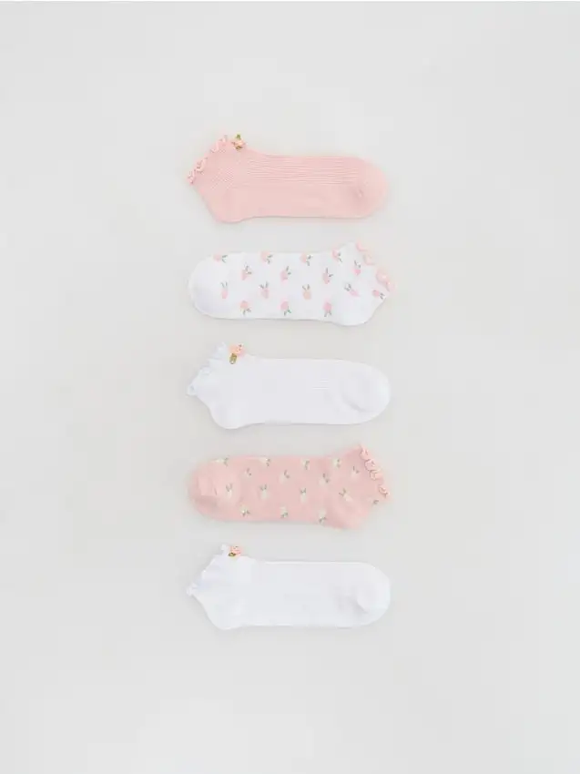 Calzini con volant 5 pack Colore bianco