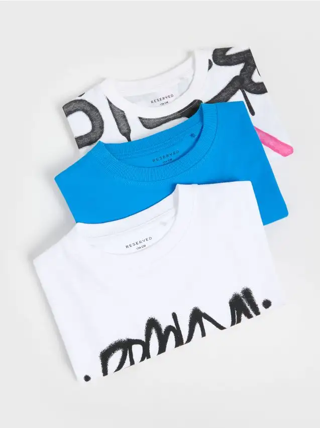 Maglietta in cotone 3 pack Colore blu