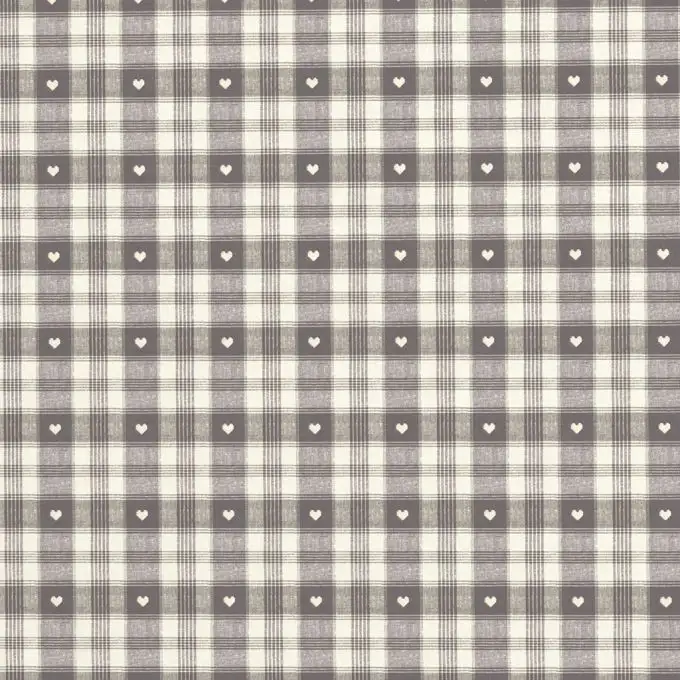 Tessuto jacquard grigio a quadri Cervin