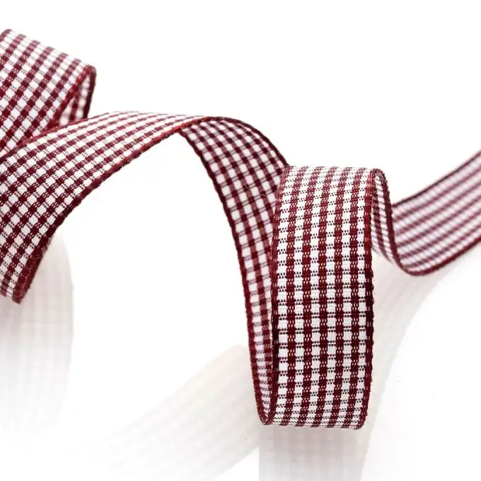 Nastro Vichy - bordeaux