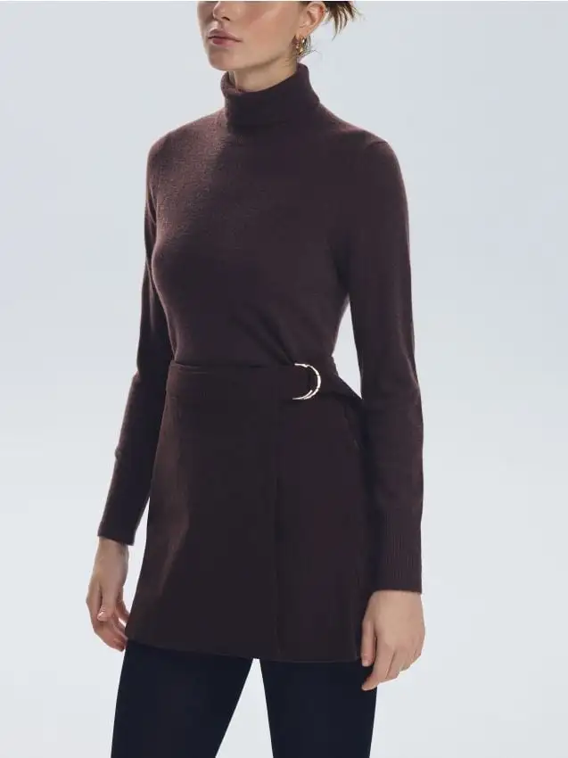 LADIES` SKIRT Colore marrone scuro