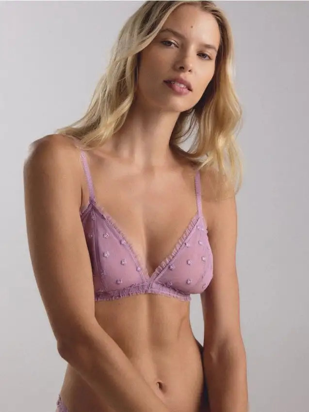 Reggiseno in pizzo Colore viola