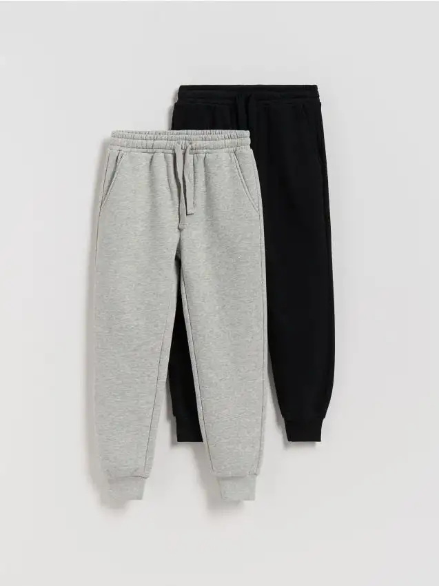 Pantaloni jogger in felpa confezione da 2 Colore grigio chiaro