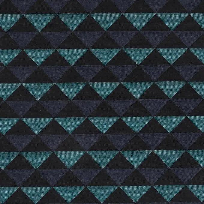 Tessuto jacquard triangolo Selena blu