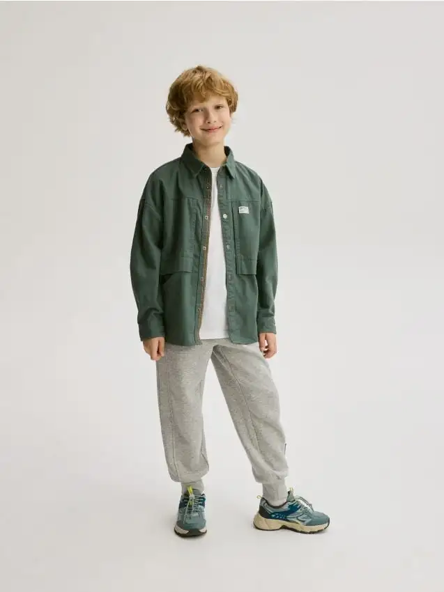 Jogger in maglia Colore grigio chiaro