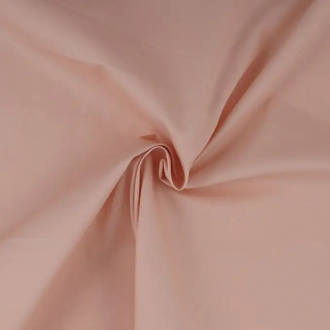 Popeline poppie tinta unita rosa nude