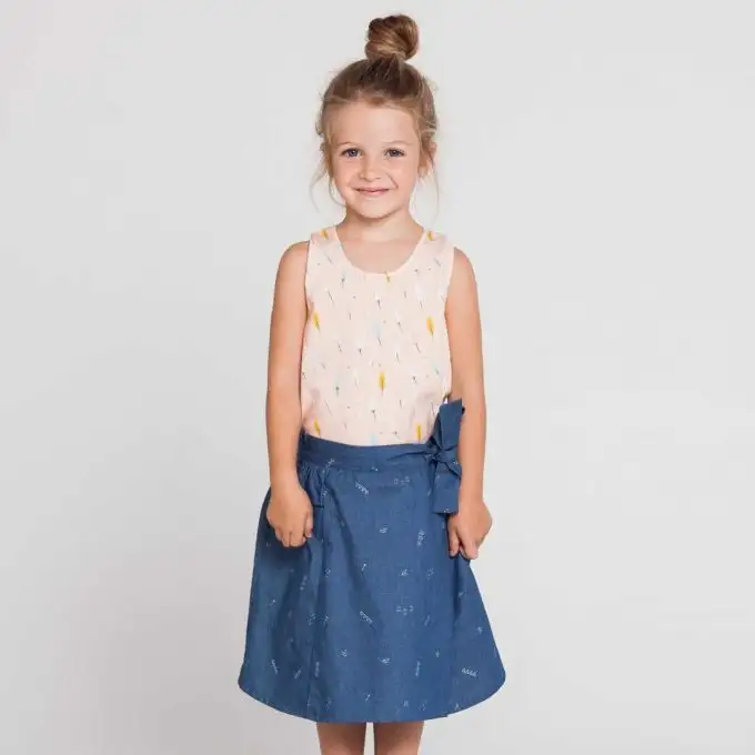 Patron T-shirt bambino a spalline e gonna - Katia K6