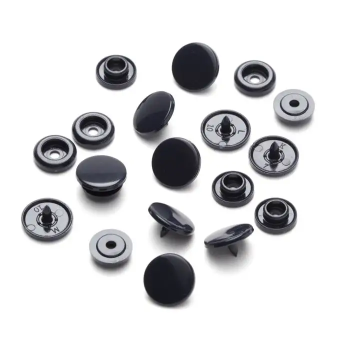 bottoni a pressione rotondi color snaps - marina