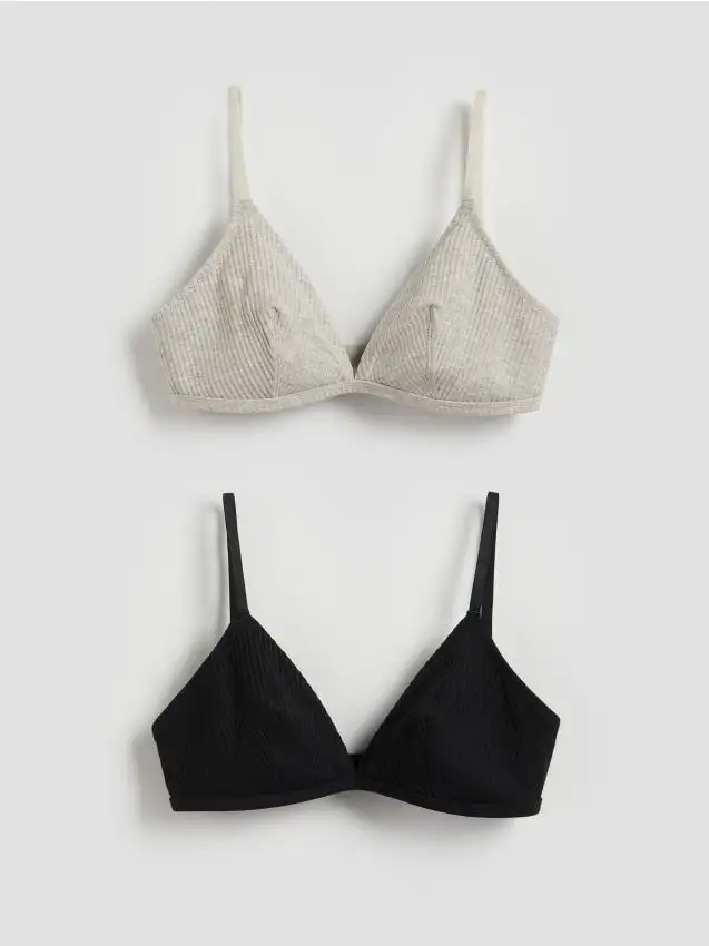 Confezione da 2 reggiseni morbidi Colore nero