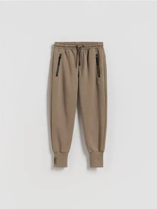 Pantaloni in cotone Colore caffè