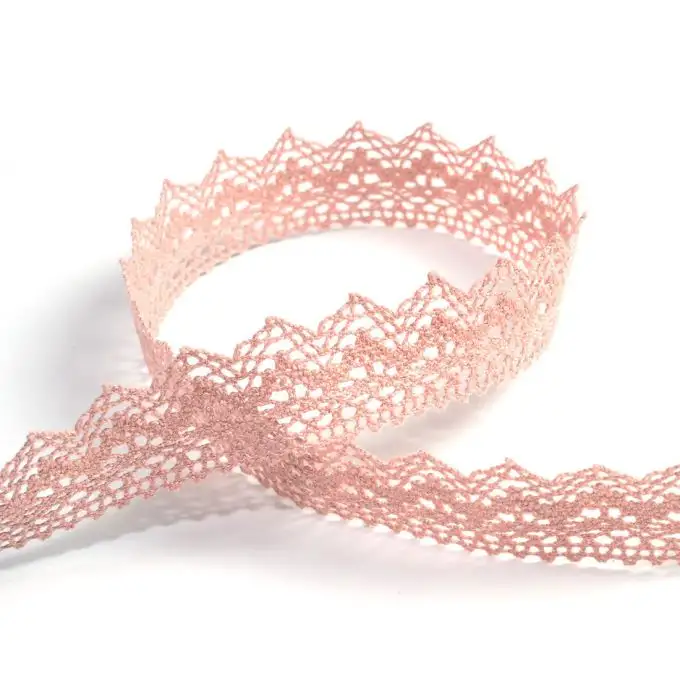 Nastro pizzo 25 mm rosa salmone