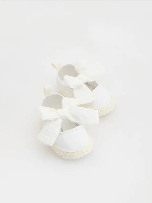 Ballerine in cotone Colore panna