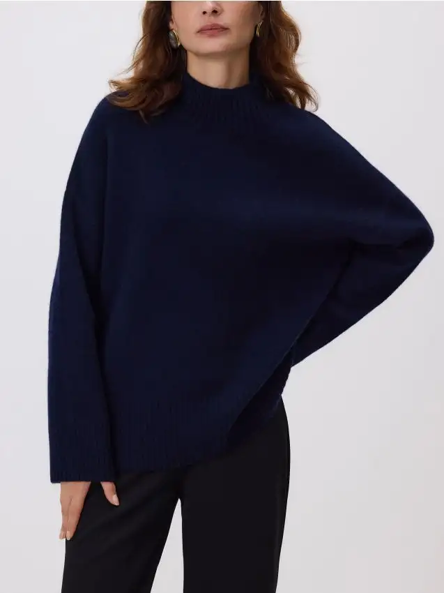 Maglione in lana Colore blu scuro