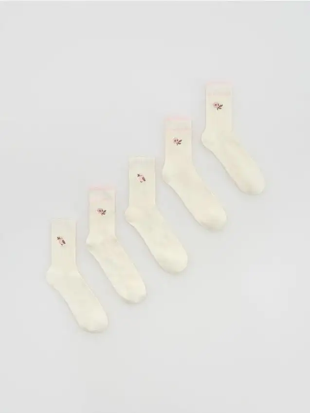 GIRLS` SOCKS MULTI Colore panna