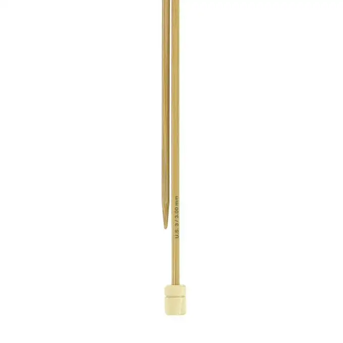 Ferri da maglia in bambù 33 cm n° 3