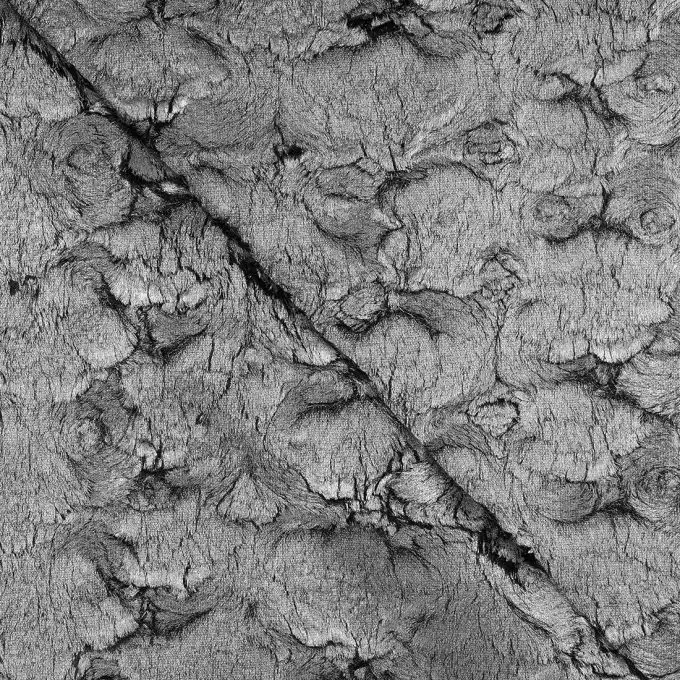 Tessuto velluto schiacciato rivestito grigio