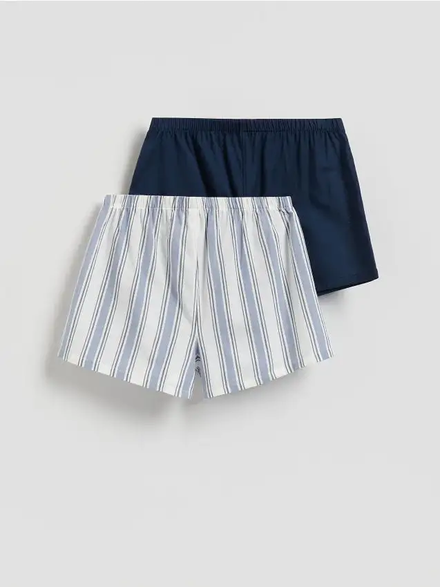 Confezione da 2 pantaloncini da pigiama Colore blu scuro