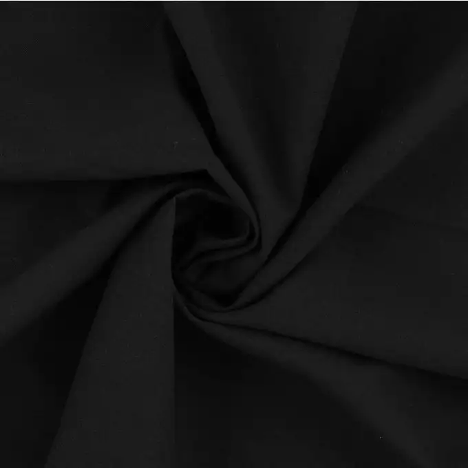 Tessuto velo di cotone biologico nero