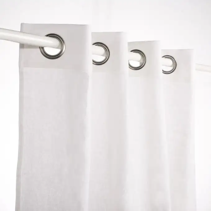 Tenda lino boho bianco