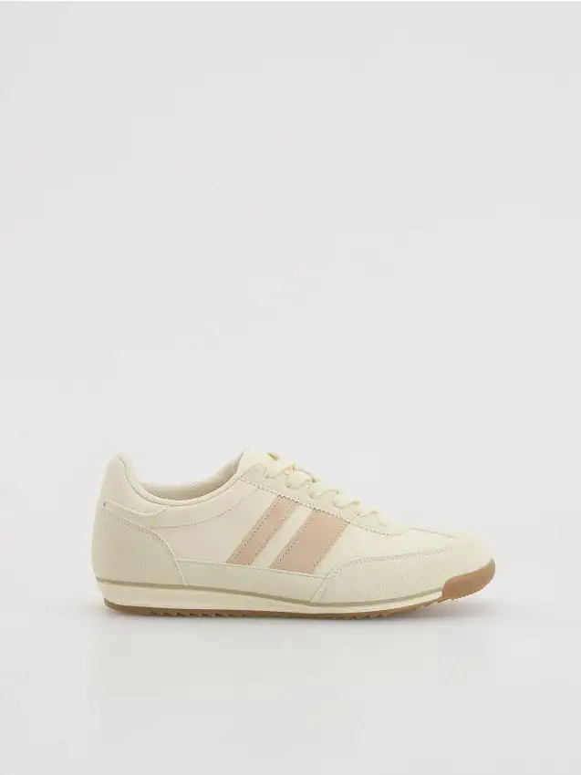 Sneakers in materiali misti combinati Colore multicolore