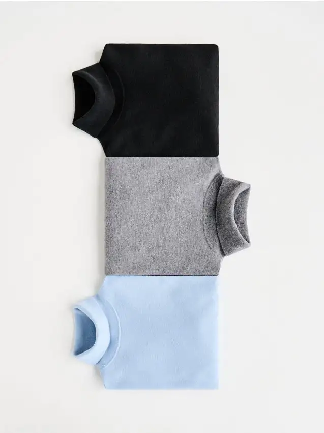 Dolcevita in lana Colore azzurro