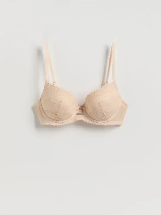 Reggiseno in pizzo push up Colore nude
