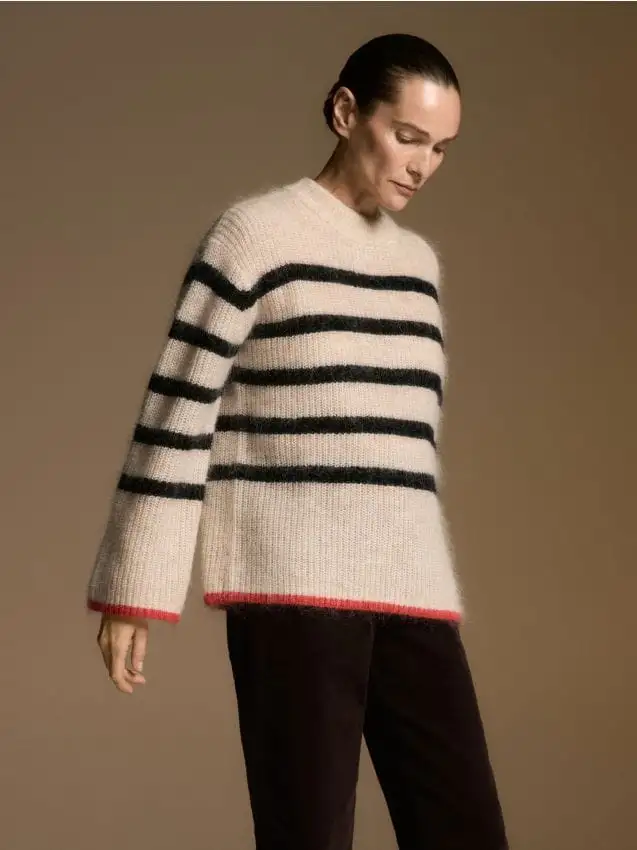 Maglione misto lana e mohair Colore multicolore