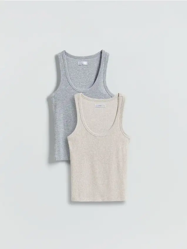 Top a coste 2 pack Colore nude